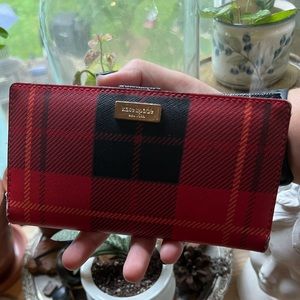 Plaid Kate Spade Wallet
